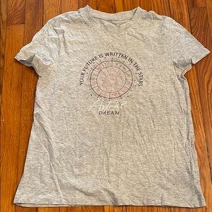 Gray Graphic Tee - Astral Dream